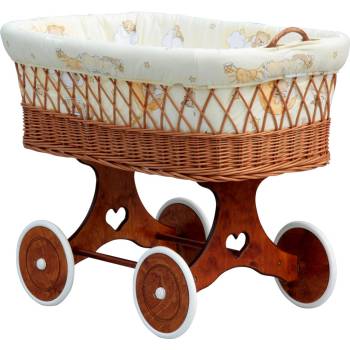 Scarlett Proutěný košík na miminko Mráček béžová