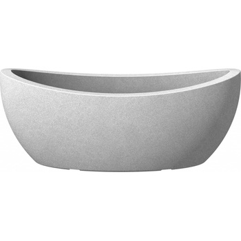 Scheurich Květináč Jardiniere Wave Globe stony grey 58 x 24 cm