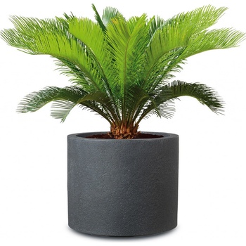 Scheurich Květináč Riva Granit černá 40 cm