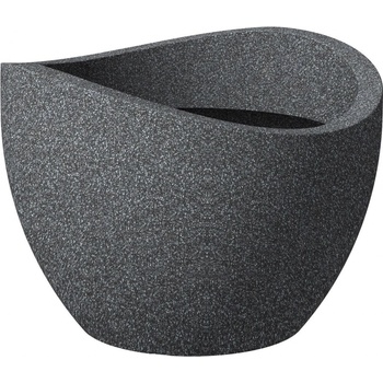Scheurich Květináč Wave Globe 40 x 30 cm Black Granit