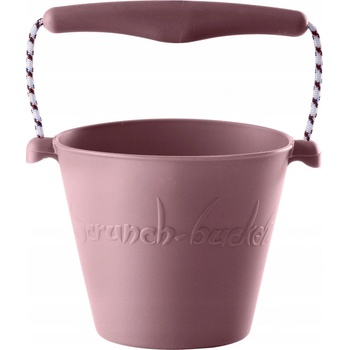 Scrunch silikonový kbelíček na písek Dusty Rose