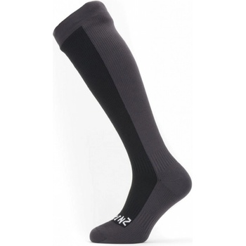 Sealskinz Nepromokavé ponožky WP Cold Weather Knee černá šedá