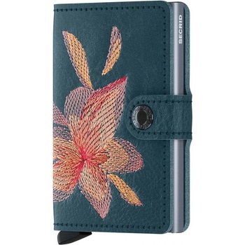 Secrid Miniwallet Stich modrá magnólie MSt-Magnolia Petrolio
