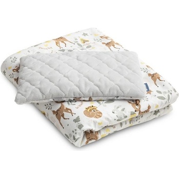 SENSILLO Deka do postýlky kočárku FOREST ADVENTURE SET plyš