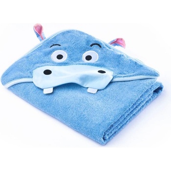 Sensillo Water osuška Friends 100x100 cm blue hippo