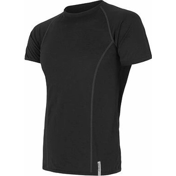 Sensor Merino Active pánské triko krátký rukáv černá