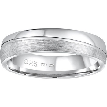 SILVEGO Snubní stříbrný prsten Glamis pro muže i ženy QRD8453M