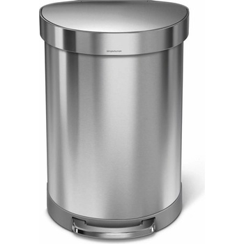Simplehuman CW2029 Pedálový 60 l půlkulatý kartáčovaná nerez FPP kapsa na sáčky