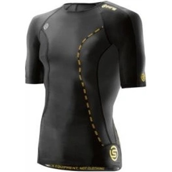 Skins DNAmic Mens Top Short Sleeve black kompresní triko černá
