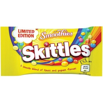 Skittles Smoothies žvýkací bonbóny s ovocnými a jogurtovými příchutěmi 38 g