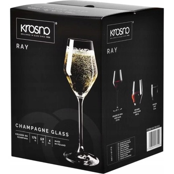 Skleničky na šampaňské prosecco Ray KROSNO 6x 175 Ml