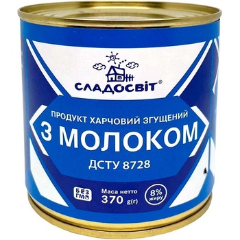 Sladosvit Slazené kondenzované mléko 8% 370 g