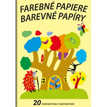 Složka barevných papírů A4 20 listů