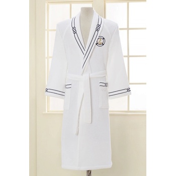 Soft Cotton Luxusní pánský župan MARINE MAN Bílá námořnický vzor