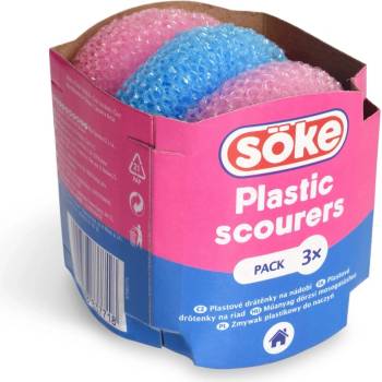 SÖKE Econimic Plastová drátěnka 3 ks