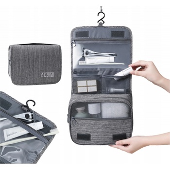 Soulima 20250 Kosmetická taštička s háčkem šedá