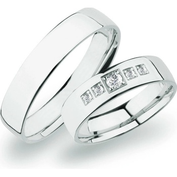 SP-273 Snubní prsteny bílé zlato SP-273B