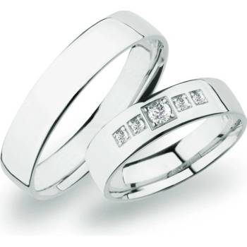 SP-273 Snubní prsteny bílé zlato SP-273B