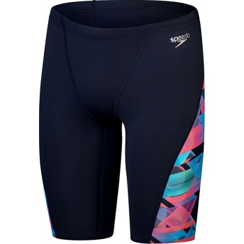 Speedo Allover Digi V-Cut Jammer True Navy/Siren Red