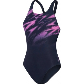 Speedo Hyperboom PLMT MSBK AF 8-0869415580 dámské jednodílné plavky tmavě modrá