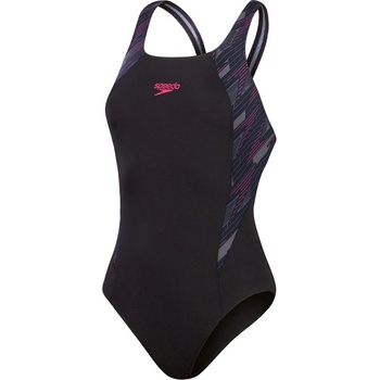Speedo HyperBoom Splice Muscleback black electric pink