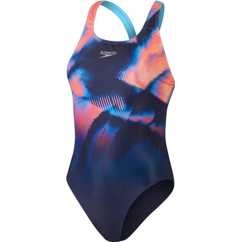 Speedo Placement Digital Powerback True navy siren red punch