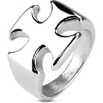 Šperky4U ocelový prsten maltézský kříž OPR1070