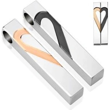 Šperky4U Párové ocelové přívěšky destičky 2ks DR1195