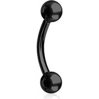 Šperky4U piercing do obočí černá OB01046K-1208