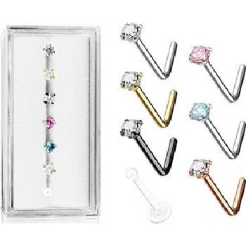 Šperky4U sada 7mi piercingů do nosu N0000-06