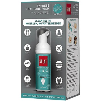 Splat 2 in 1 Mint ústní pěna 2 v 1 na čištění zubů a dásní bez kartáčku a vody 50 ml