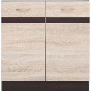 spodní dřezová skříňka Junona DK2D/80/82 wenge / dub sonoma BRW