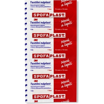Spofaplast náplast kusová textilní 72 x 19 mm 5 ks