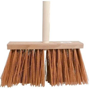 Spokar koště zatloukané dřevo s holí 120 cm 5336