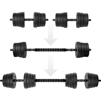 Spokey PONDUS 30 Multifunkční nakládací sada činek 30 kg