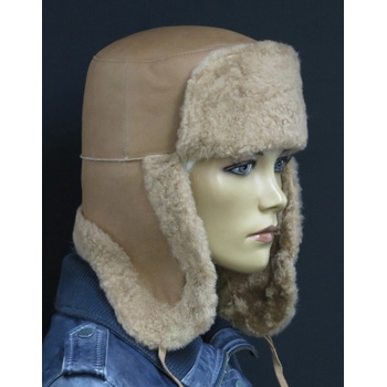 Špongr Kožešinová beranice z jehnětiny SE6 světle hnědá napalan