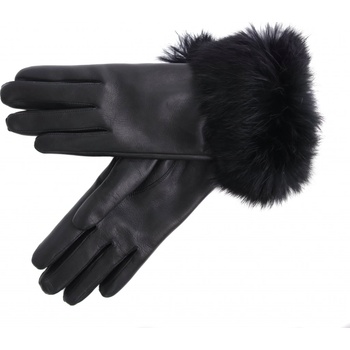 Špongr Marion černé s kožešinovým lemem