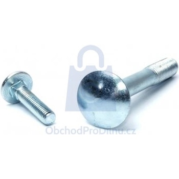 Šroub vratový s plochou hlavou, DIN 603 - 4.6, pozinkovaný M6 x 45 - hobby balení, balení 1 ks