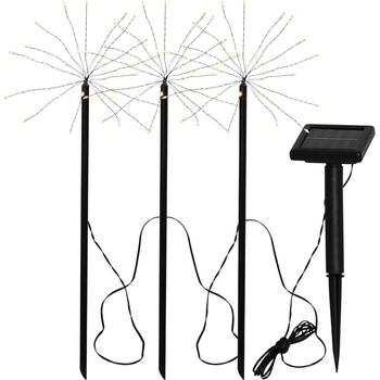 Star trading LED-Solarsticks Firework warmwhite 3 sticks black ca.100x40 cmeach