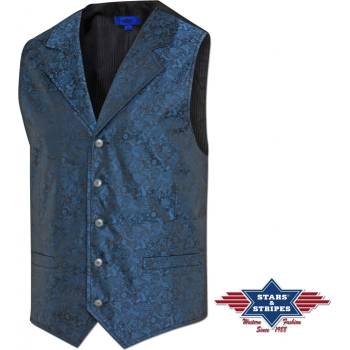 Stars and Stripes Pánská westernová vesta ROYAL FLUSH