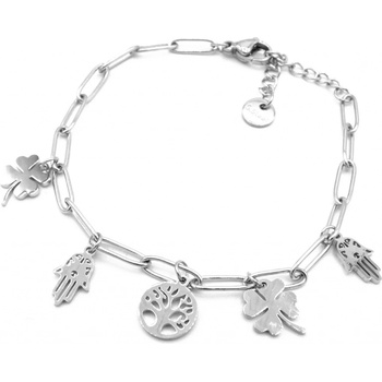 Steel Jewelry náramek s přívěsky z chirurgické oceli NR500443