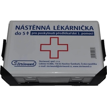 Steriwund Lékárnička nástěnná plastová do 5 osob 1 ks