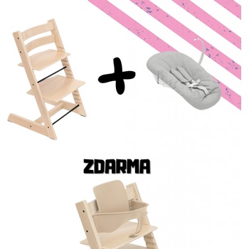 Stokke Tripp Trapp Natural + novorozenecký set