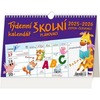 Stolní Helma Týdenní školní plánovací 2026