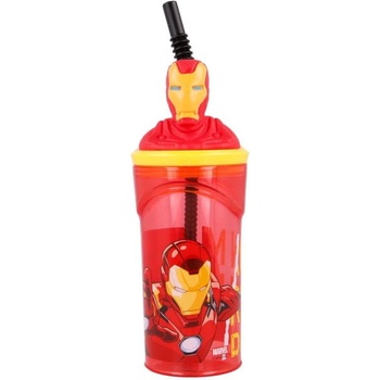 Stor plastový 3D pohár s figurkou Avengers 57778 360 ml