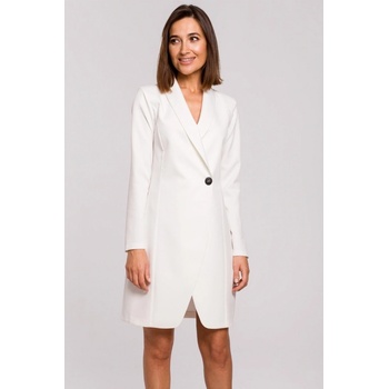 Style elegantní sakové šaty S217 smetanová