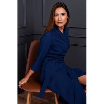 STYLOVE Dámské šaty S175 NAVY BLUE