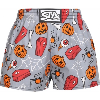 Styx dětské trenky art klasická guma Halloween rakve (J1752)
