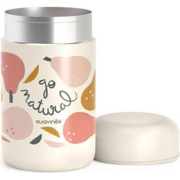 Suavinex Termoska na příkrmy Go Natural Krémová hruška 400 ml