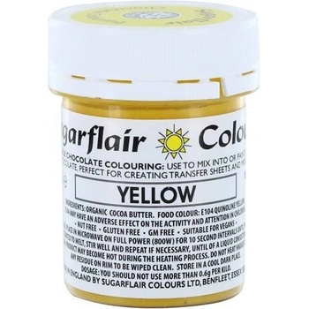 Sugarflair Barva do čokolády na bázi kakaového másla Yellow 35 g
